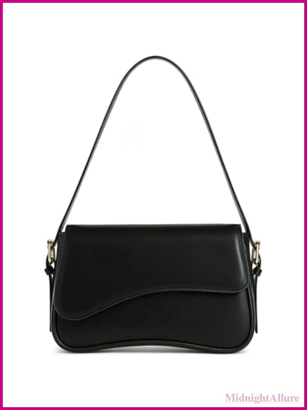 PU Leather Y2K Crossbody Shoulder Bag 2 Adjustable Straps Daily Commute